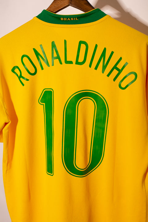 Brazil 2006 Ronaldinho Home Kit (L)