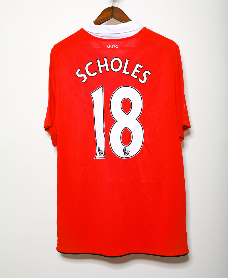 Manchester United 2010-11 Scholes Home Kit (XL)