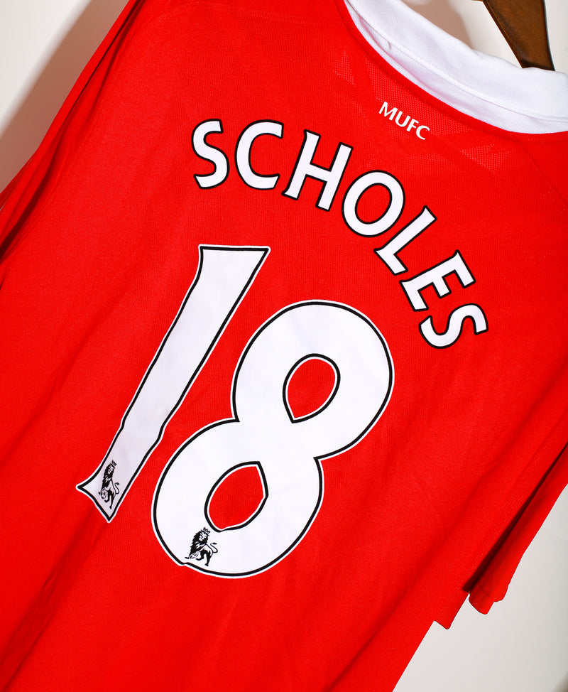 Manchester United 2010-11 Scholes Home Kit (XL)