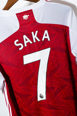 Arsenal 2020-21 Saka Home Kit (L)