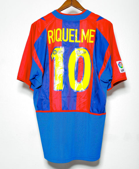 2002 FC Barcelona Home #10 Riquelme ( XL )