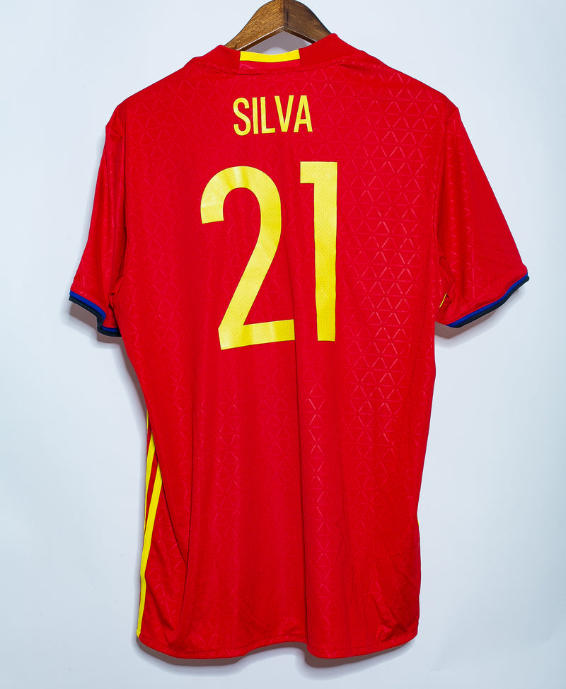 Spain 2016 David Silva Home Kit (XL)