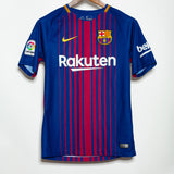 Barcelona 2017-18 Messi Home Kit (S)