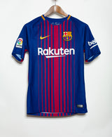 Barcelona 2017-18 Messi Home Kit (S)