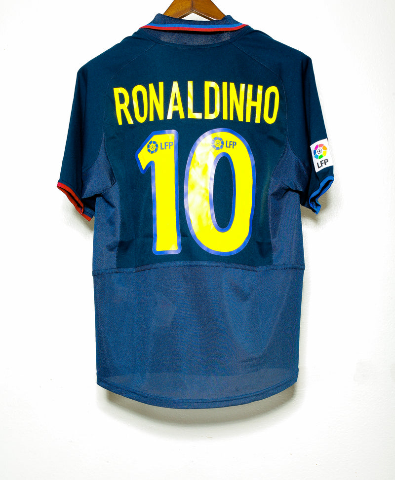 2002 FC Barcelona Away #10 Ronaldinho ( M )