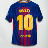 Barcelona 2017-18 Messi Home Kit (S)