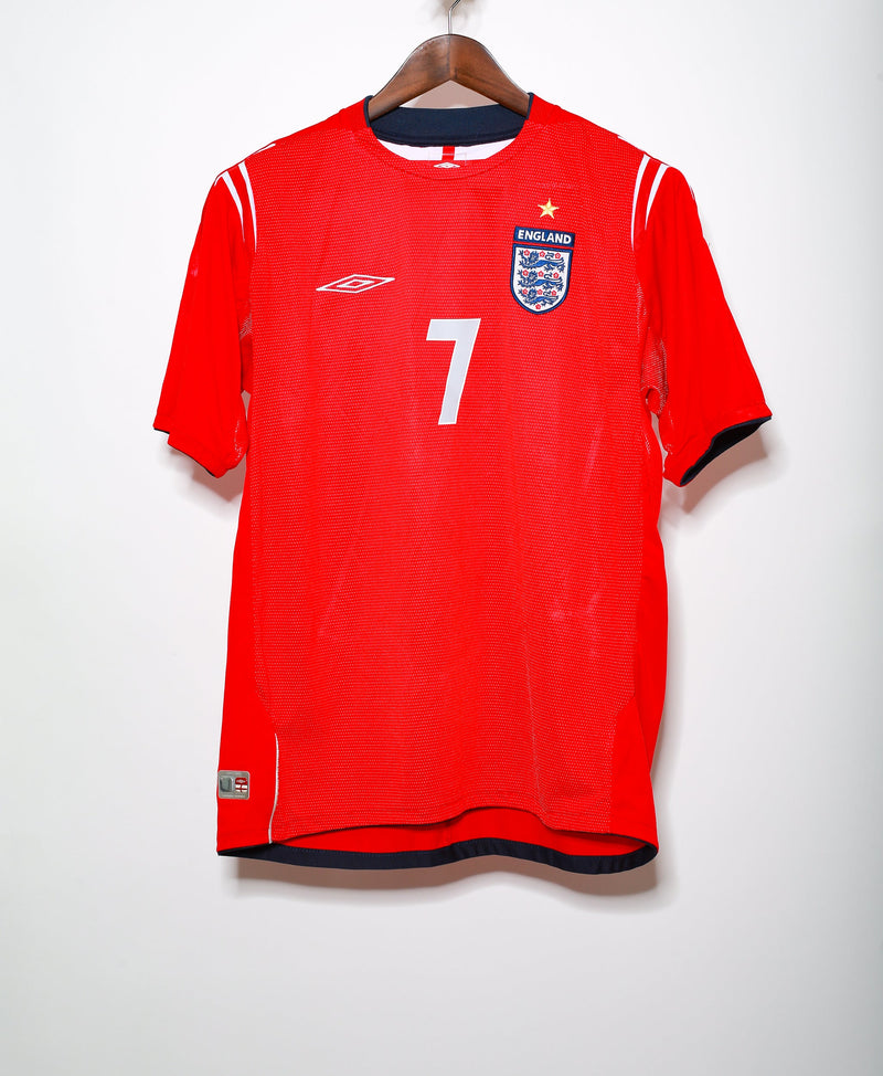 2004 England Euro Beckham Away Kit (L)