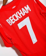 2004 England Euro Beckham Away Kit (L)