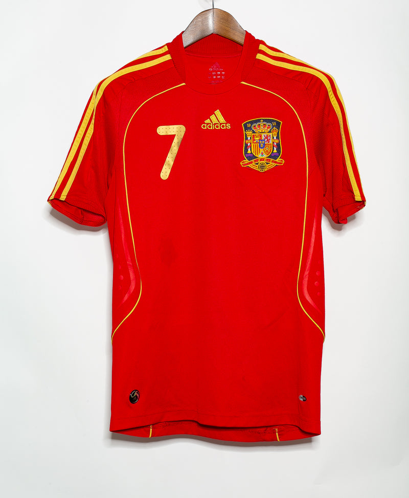 Spain 2008 David Villa Home Kit (M)