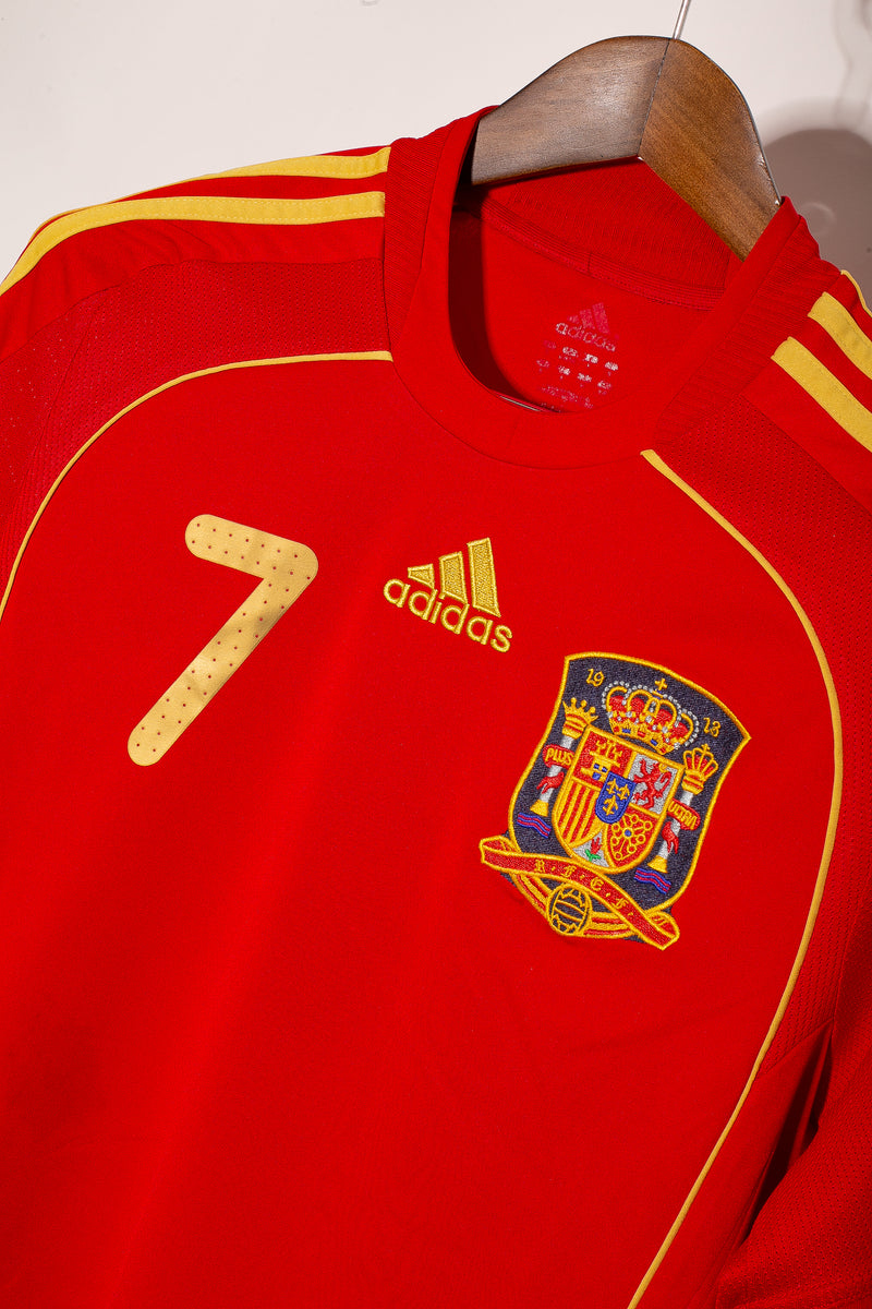 Spain 2008 David Villa Home Kit (M)