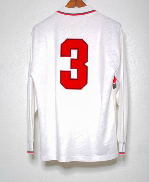 1993 AC Milan Away Player issue LS #3 Maldini ( L )