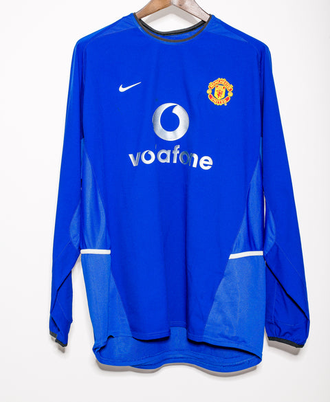 Manchester United 2002-03 Beckham Long Sleeve Third Kit (XL)