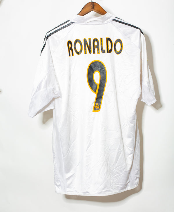 Real Madrid home soccer jersey 2003-2004 Ronaldo #9