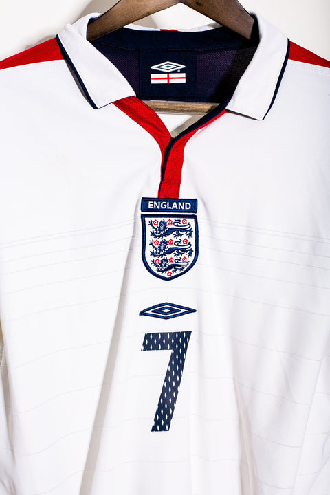 England Euro 2004 Beckham LS Home Kit