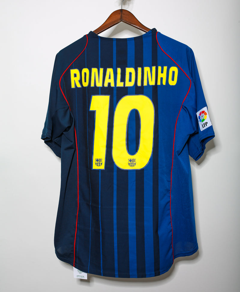 2004 - 2006 FC Barcelona Third Kit #10 Ronaldinho ( XL )