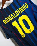 2004 - 2006 FC Barcelona Third Kit #10 Ronaldinho ( XL )