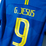 2018 Brazil Away #9 G. Jesus ( L )