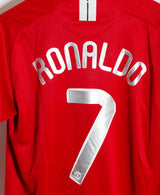 Manchester United 2007-08 Ronaldo Home Kit (L)