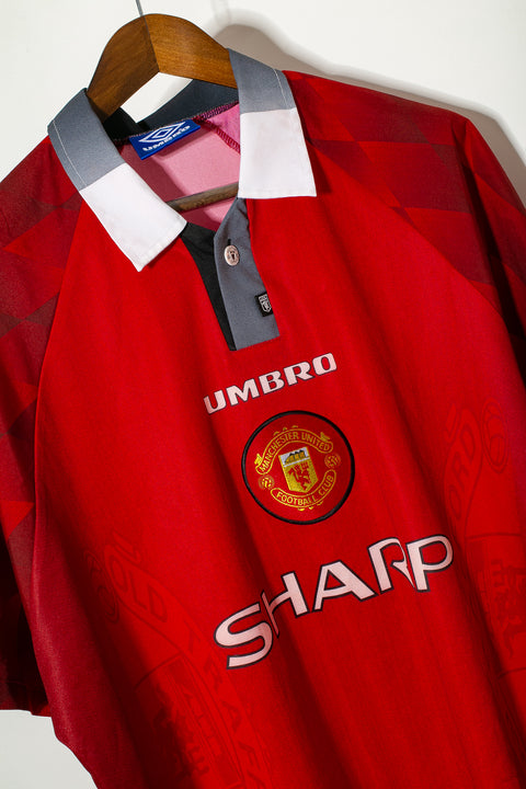 1996 Manchester United Home #7 Beckham ( XL )