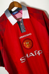 1996 Manchester United Home #7 Beckham ( XL )
