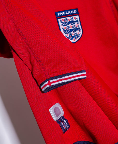 England 2002 Beckham Reversible Long Sleeve Away Kit (M)