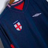 England 2002 Beckham Reversible Long Sleeve Away Kit (M)