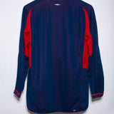 England 2002 Beckham Reversible Long Sleeve Away Kit (M)