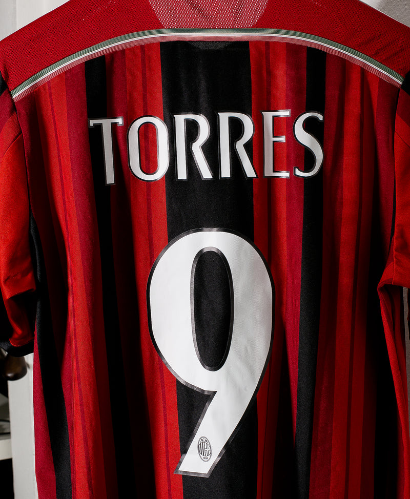 2014/15 AC Milan Home Jersey #9 Fernando Torres XL Adidas Soccer Football  NEW
