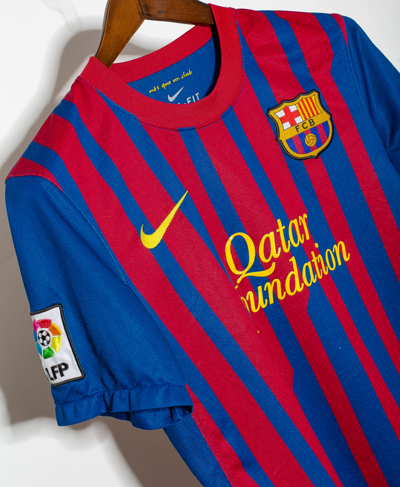 2011-12 Barcelona Home Shirt Size Small - Messi #10