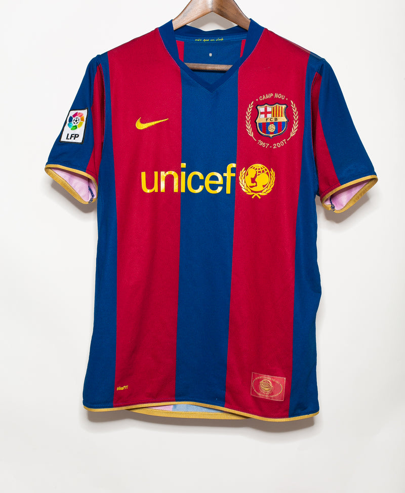 Barcelona 2007-08 Messi Home Kit (M)