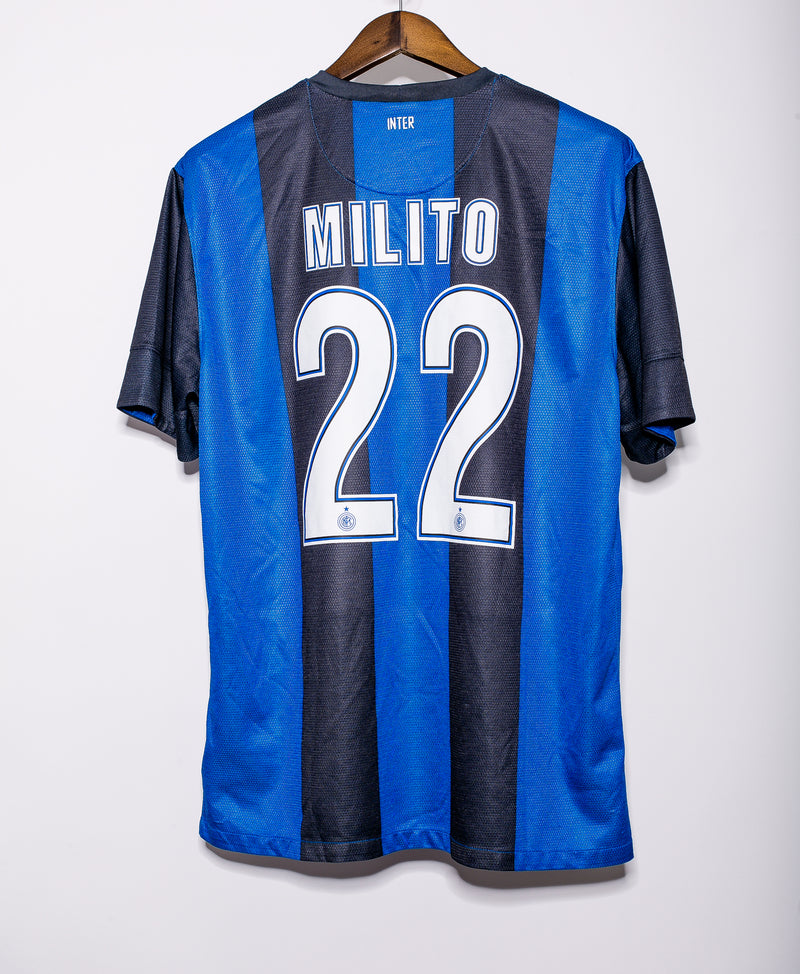 Inter Milan 2012-13 Milito Home Kit (XL)