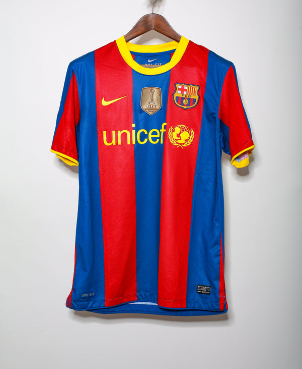 Barcelona 2010-11 David Villa Home Kit (M)