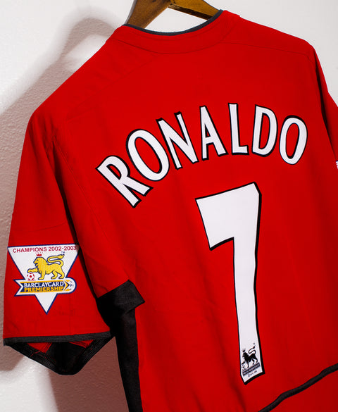 2003 - 2004 Manchester United Home #7 Ronaldo ( M )