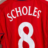 England 2002 Scholes Reversible Away Kit (M)