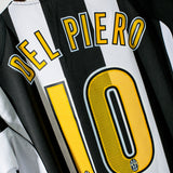 2004 - 2005 Juventus Home #10 Del Piero ( XL )