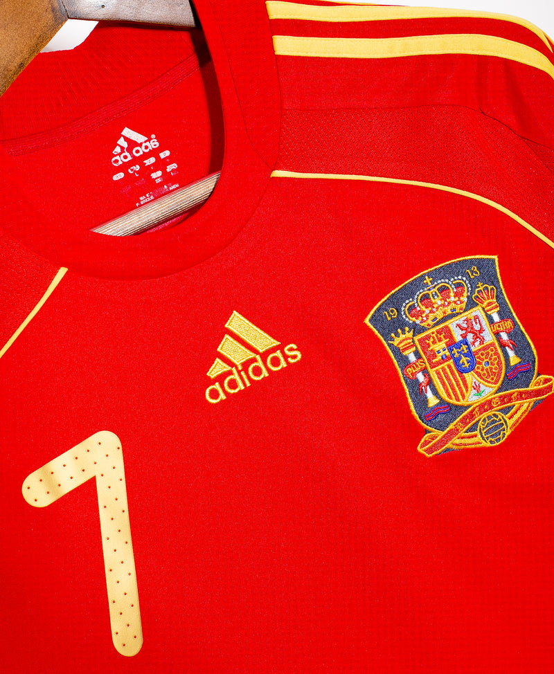 Spain 2008 David Villa Home Kit (L)