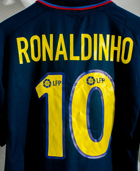 2002 FC Barcelona Away #10 Rondldinho ( XL )