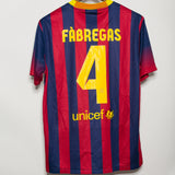 Barcelona 2013-14 Fabregas Home Kit (L)