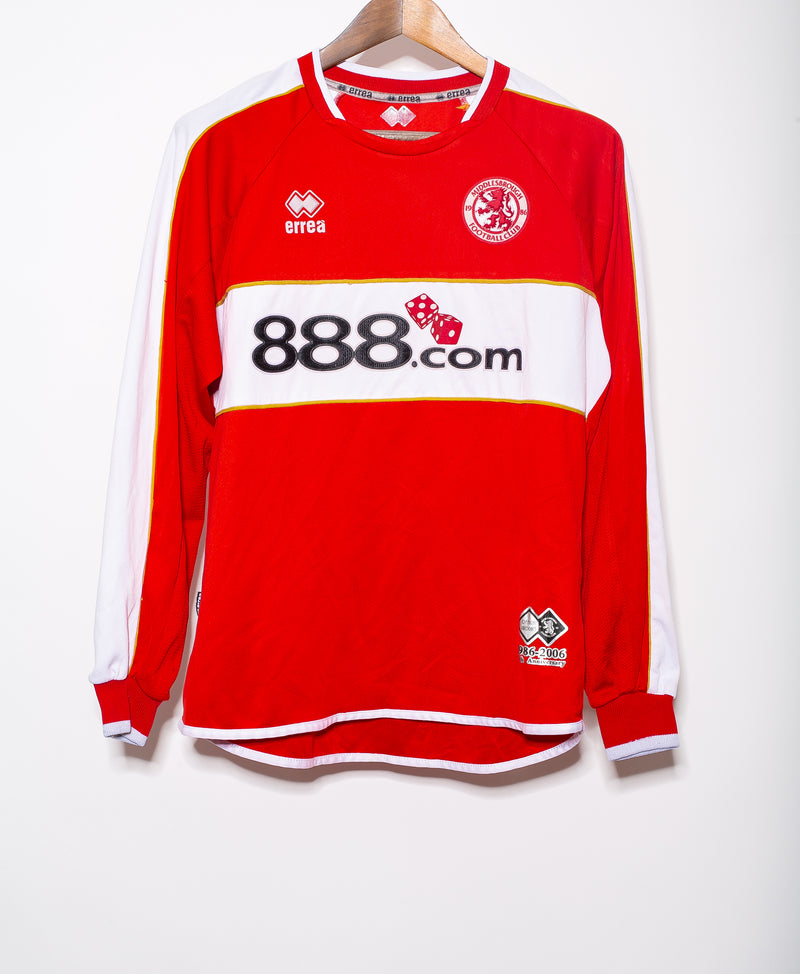 Middlesbrough 2006-07 Long Sleeve Home Kit (L)
