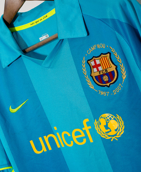 2007 - 2008 FC Barcelona Away #10 Ronaldinho ( M )