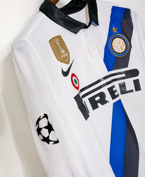 2011 Inter Milan Away Match Worn #11 Alvarez ( L )