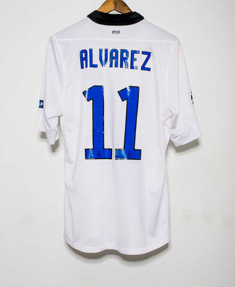 2011 Inter Milan Away Match Worn #11 Alvarez ( L )
