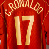 2004 Portugal Home #17 Ronaldo ( XXL )
