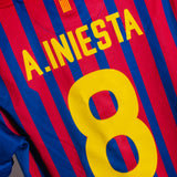 Barcelona 2011-12 Iniesta Home Kit (M)