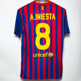 Barcelona 2011-12 Iniesta Home Kit (M)