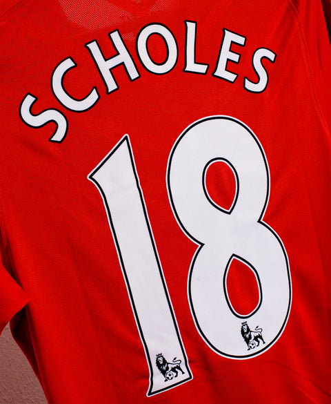 2010 Manchester United Home #18 Scholes ( S )