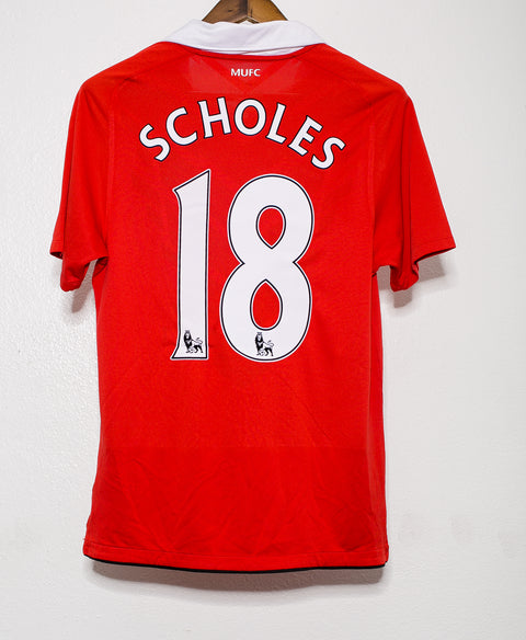 2010 Manchester United Home #18 Scholes ( S )