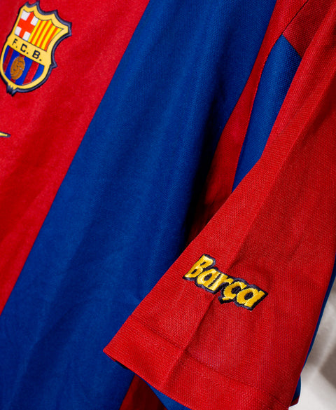 1998 - 1999 FC Barcelona Home #11 Rivaldo ( L )