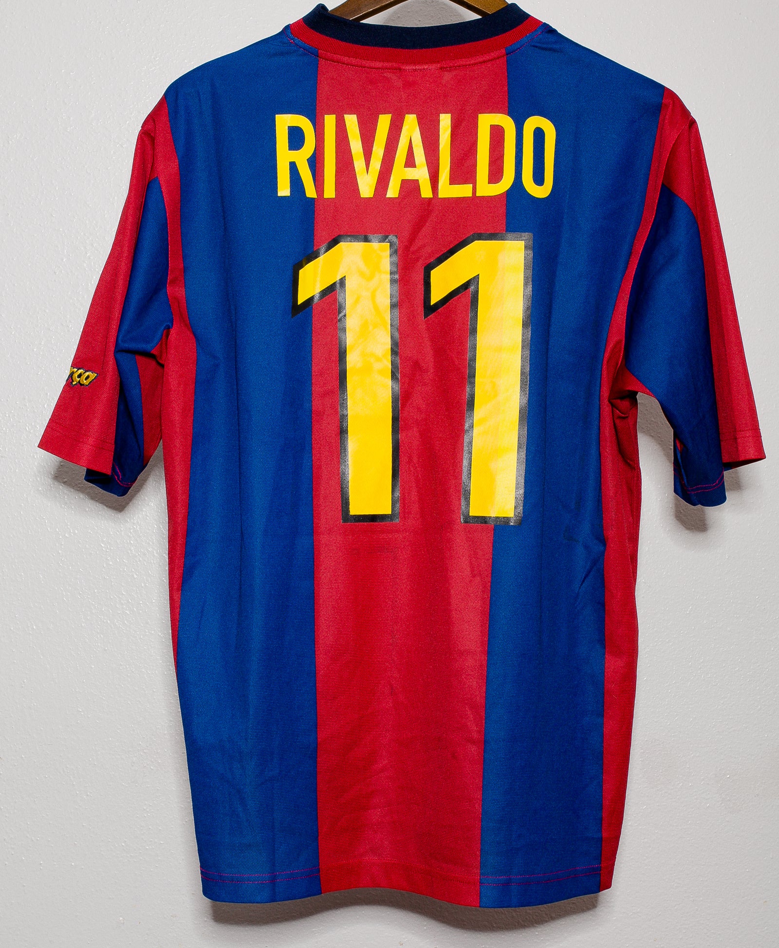 1998 - 1999 FC Barcelona Home #11 Rivaldo ( L )