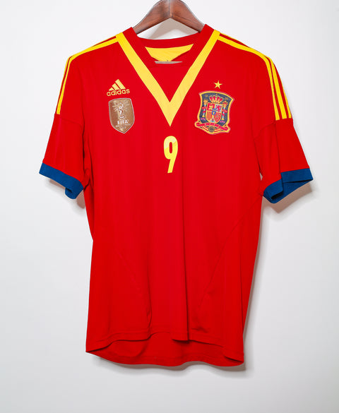 2012 Spain Home Kit #9 Torres ( L )